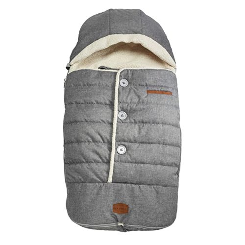 JJ Cole Bundle Me Winter Toddler Car Seat Cover and Bunting Bag - Urban - Weather Resistant Baby Carrier Cover - Winter Baby Essentials - Heather Gray
