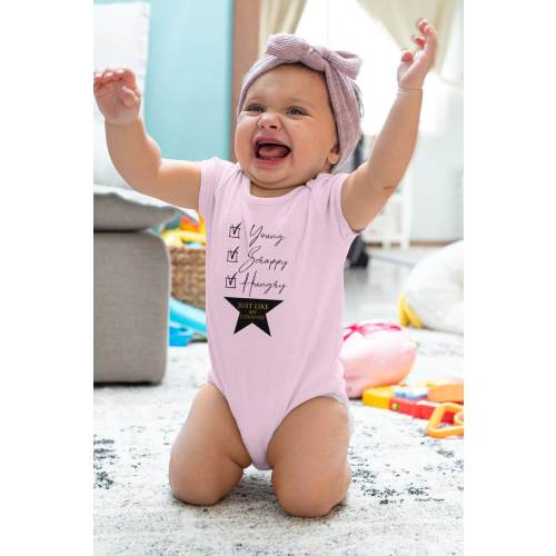 Hamilton Musical Baby Bodysuit | Young Scrappy and Hungry | Broadway Newborn Infant Fine Jersey Bodysuit | Alexander Hamilton Lyrics