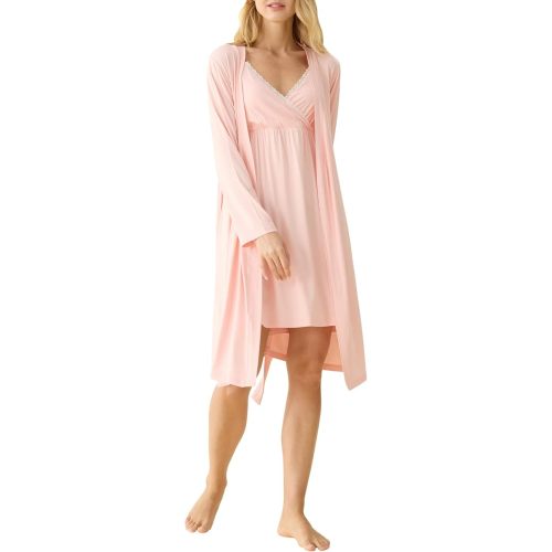 Women's Viscose Nursing Nightgown and Robe Set