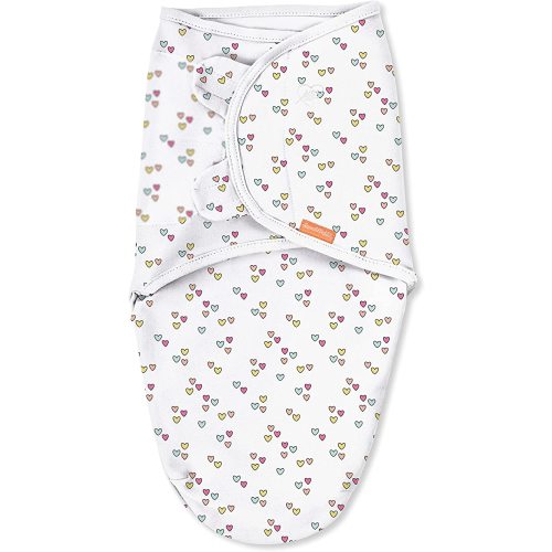 SwaddleMe Original Swaddle - Size Small/Medium, 0-3 Months, 3-Pack (Baby Hearts) Easy to Use Newborn Swaddle Wrap Keeps Baby Cozy and Secure and Helps Prevent Startle Reflex