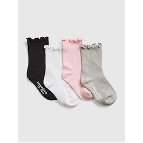 Toddler Lettuce Trim Crew Socks (4-Pack) | Gap
