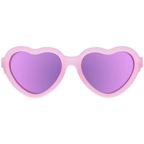 Frosted Pink Heart | Purple Polarized Mirrored Lenses
– Babiators Sunglasses