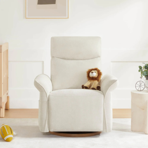 Vinca Power Swivel Nursery Glider Recliner with Power Lumbar & Headrest