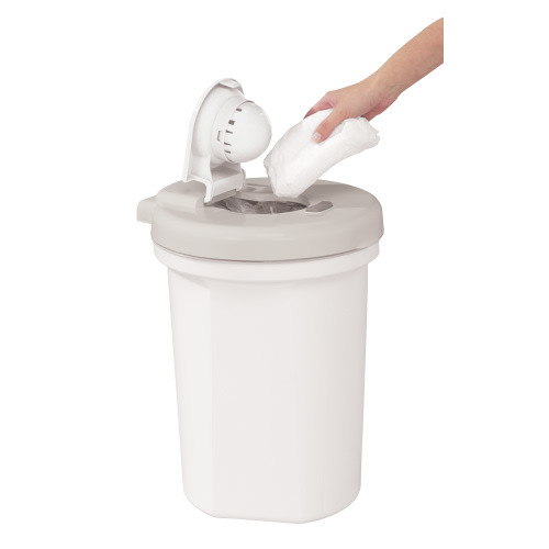 Safety 1st Easy Saver Diaper Pail With Deodorizer, White