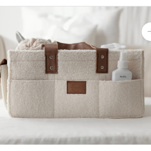 Nappy Caddy- Snow Tan- Large Side Pocket