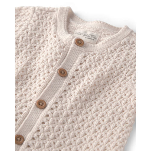 Baby Girl Organic Cotton Sweater Knit Romper - Little Planet | Carter's