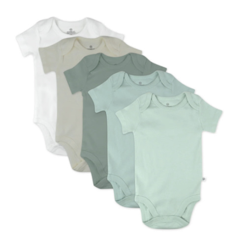 5-Pack Organic Cotton Short Sleeve Bodysuits | Honest Baby Clothing