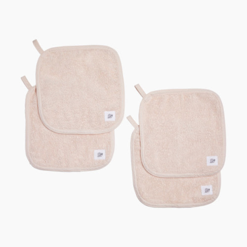 Organic Washcloths 4 Pack - Cloud Pink