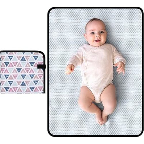 Accmor Portable Diaper Changing Pad, Waterproof Baby Changing Mat, Foldable Portable Travel Changing Pads for Baby, Triangle