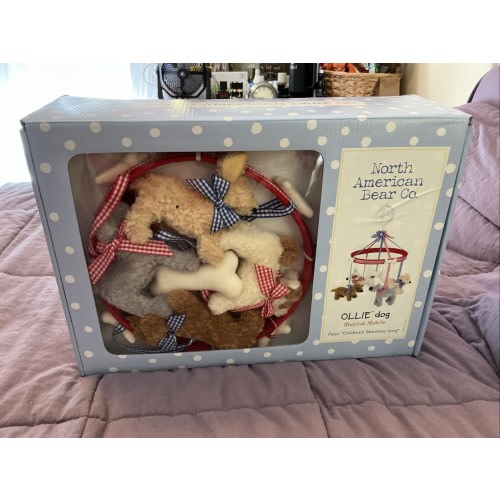 Vintage North American Bear Co. NEW OLLIE Dog Musical Mobile Children’s Marching