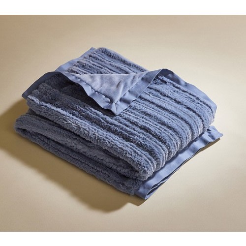 Stripe Fur Baby Blanket | Pottery Barn Kids