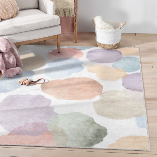 Well Woven 5 x 7 (ft) Flatweave Polyester Multi Color Rectangular Indoor Abstract Mid-Century Modern Machine washable Area rug
