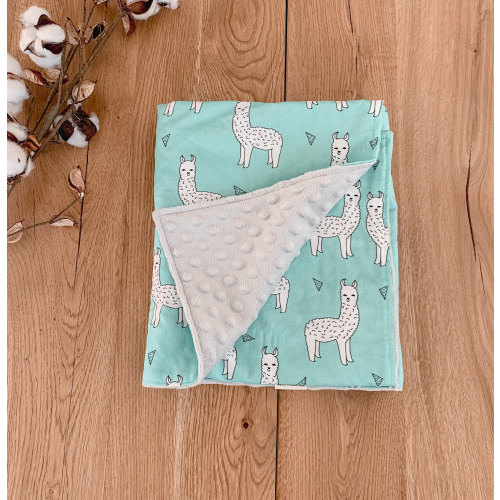 Llama Baby Blanket, Baby Gift, Personalized, Custom, Embroidered Baby Blanket, Crib Blanket, Lovey, Nursery Decor, Llama Nursery