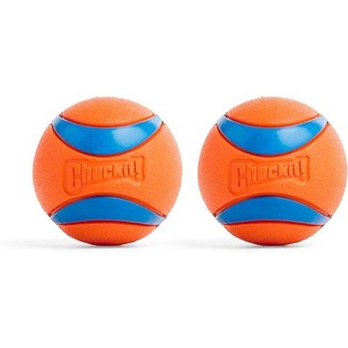 Chuckit! Ultra Balls - Medium Bouncy Fetch Balls For Dogs - Size Medium - 2.5-inch Diameter