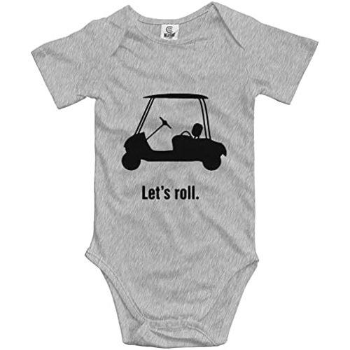Let's Roll Golf Cart Baby Bodsuit Rompers Cotton Jumpsuit Outfits