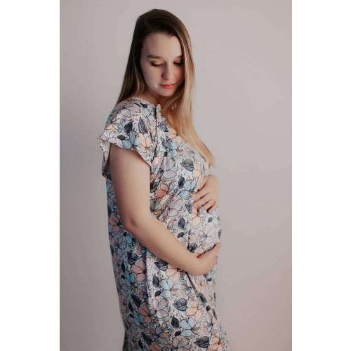 Labor & Delivery Gown in Flower Bloom - Milk & Baby – Milk & Baby