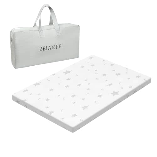 BEIANPP Pack and Play Mattress Pad 38"x26"x1.5", Soft Breathable Waterproof Cover, Baby Pack N Play Mattresses Topper