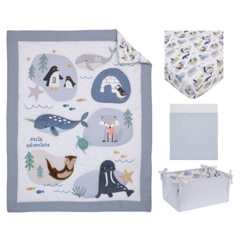 Sunside Sails Nojo Miramar Arctic Adventure 4 - Piece Crib Bedding Set | Wayfair