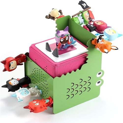 Crocodile Shelf for Toniebox, for Tonies Figures 30-40 Pcs - Metal Display Storage for Tonies Shelf, Kid's Room Decorations and Gifts