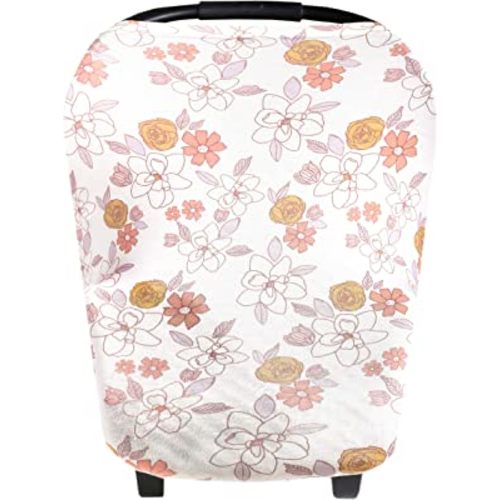 Copper Pearl Multi-Use Cover: Car Seat Covers, Nursing Cover, and Stroller Cover for Sun - Stretchy Fabric, All-Season Use, Stylish Designs, Easy Access for Moms - Ferra