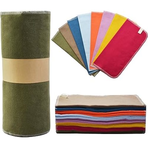 Chloven Reusable Paper Towels Washable - Jumbo Large Cotton Cloth Paperless Paper Towels for Kitchen, 30 Pack