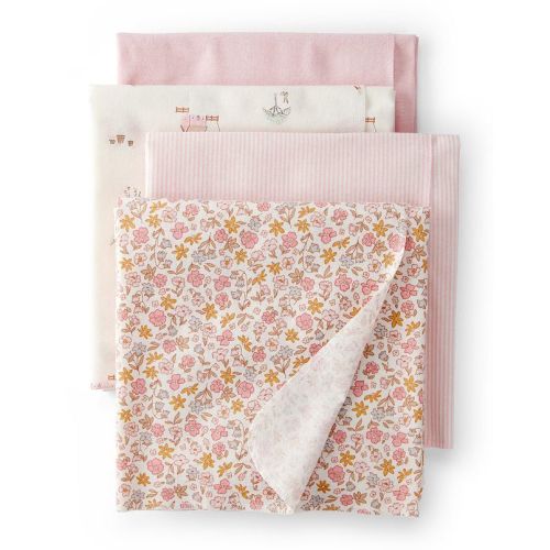 Baby Girl Carter's 4-Pack Floral Print Receiving Blankets