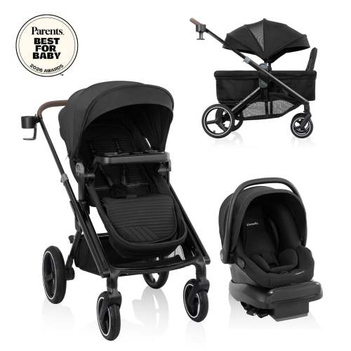 Transformer Stroller to Wagon Travel System Featuring LiteMax NXT Infant Car Seat