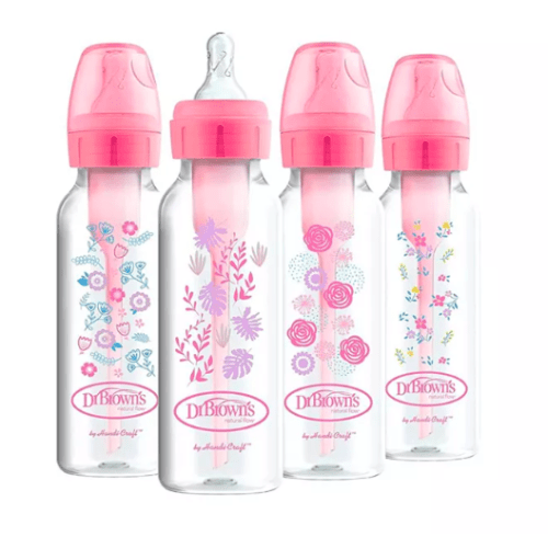 8 oz. Anti-Colic Options+ Narrow Baby Bottles, 4 Pack