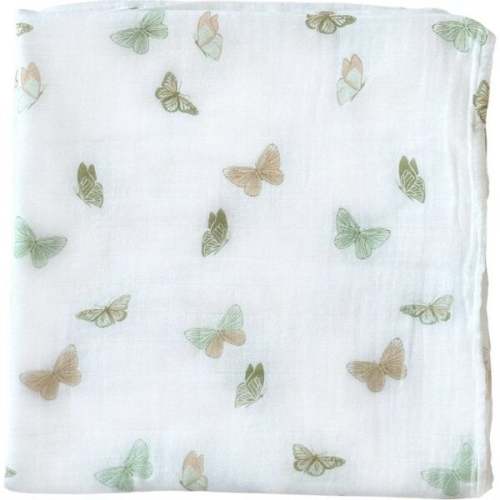Bamboo Muslin Swaddle Blanket, Butterflies - Dear Perli Swaddles & Sleep Bags | Maisonette