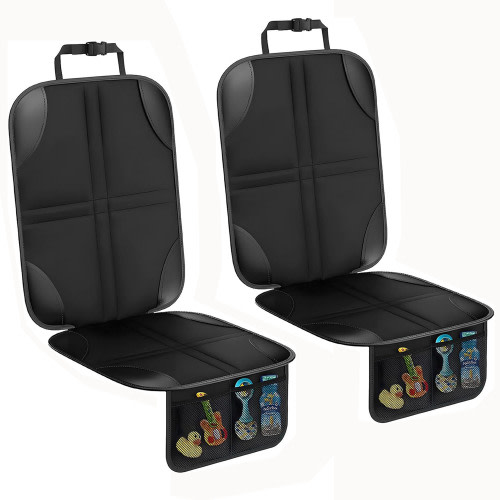 Car Seat Protector for Child with Non-Slip Backing (2 Pack)