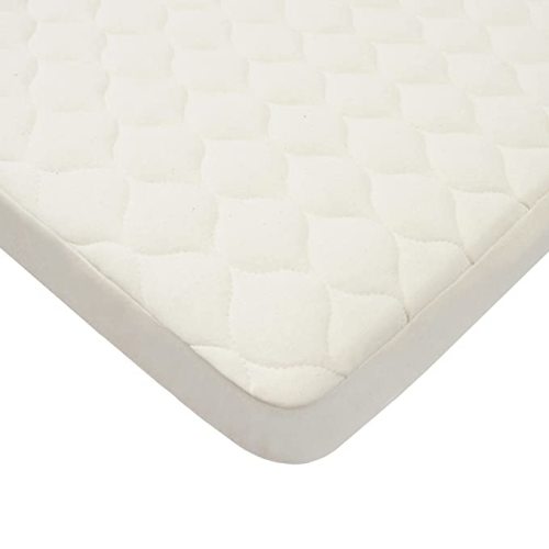 American Baby Company Waterproof Crib and Toddler Mattress Protector, Quilted Fitted Protector Pad Cover made with Organic Cotton Top Layer, 52“ x 28"