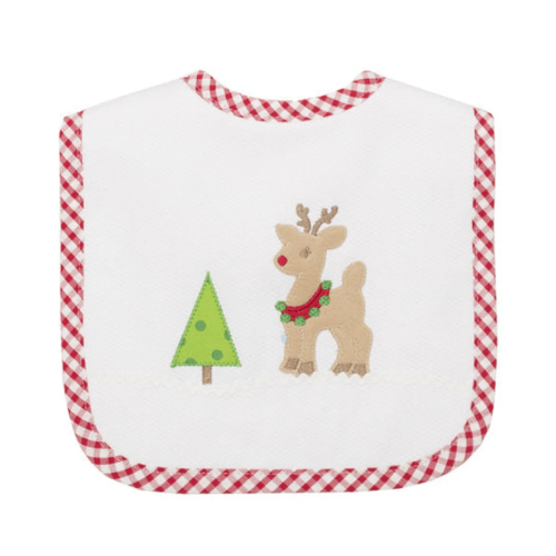 Basic Bib - Reindeer | Posh Tots Children's Boutique