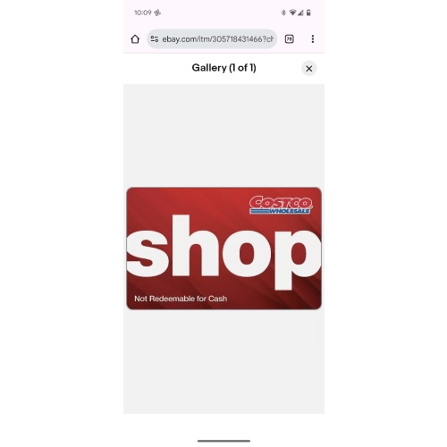 Costco Gift Card