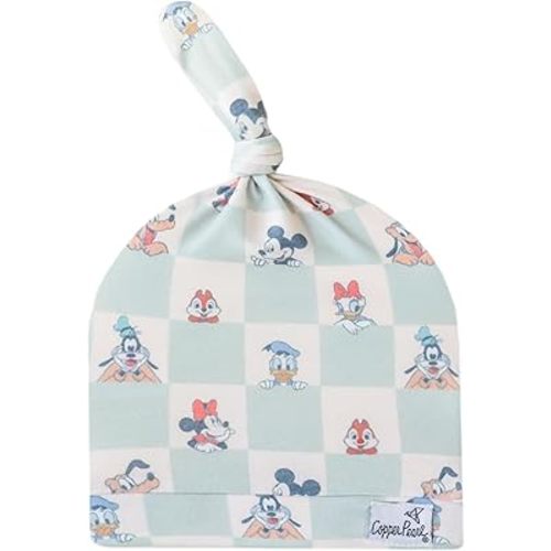 Copper Pearl, Baby Beanie Hat Top Knot Stretchy Soft Disney