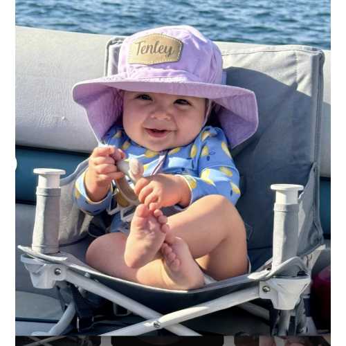 Personalized Baby Sun Hat: Adjustable 50SPF Beach Bonnet