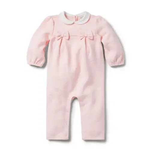 Baby Quilted Bow One-Piece