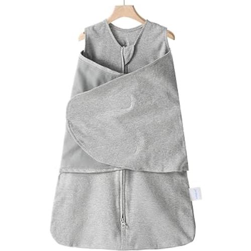 Ftikvo Swaddle-Blanket Baby Girl & Boy Swaddles Newborn Infant Transition Safe Wrap Blankets Breathable (Grey, Small, 0-3 Month)