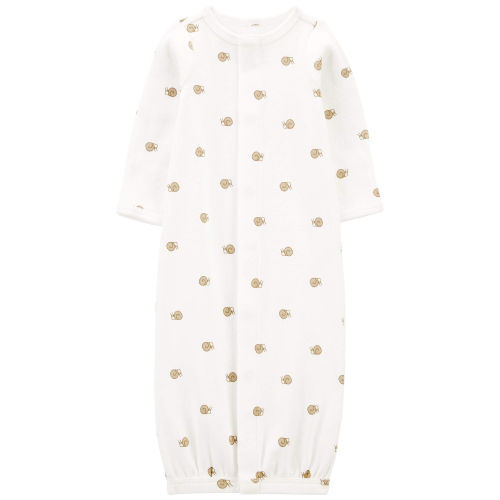 Preemie Snail Cotton Sleeper Gown - Carter's | Carter's