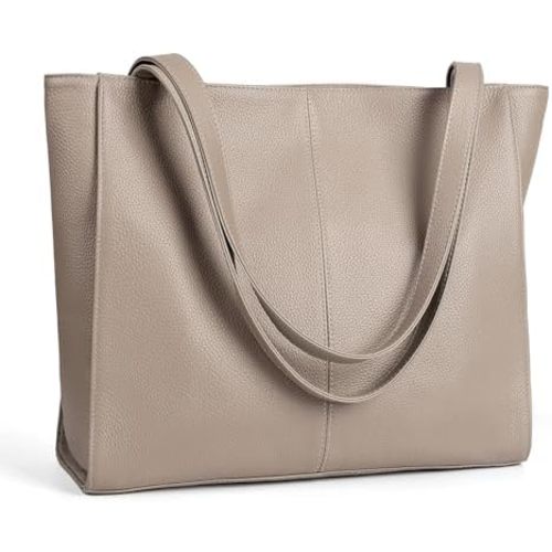 befen Genuine Leather Tote Bag for Women Work, Women's Leather Shoulder Bags Purses Satchel Handbags with Laptop Compartment