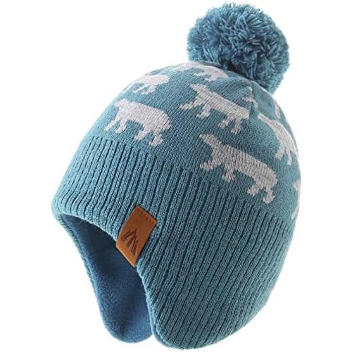 Moon Kitty Baby Boys Hats Toddler Beanies for Boys Winter Fleece Winter Hat Boys