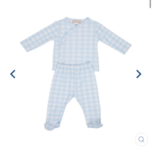 Cameron Cross-Front Set - Buckhead Blue Gingham