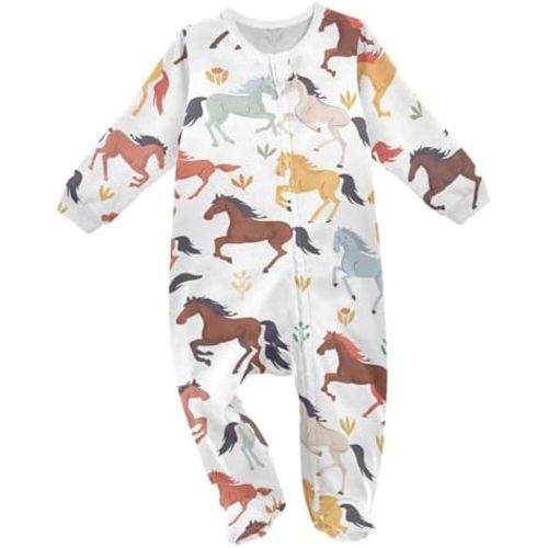 vvfelixl Halloween Pumpkins Orange Lantern Baby Sleepers For Girl Boys Newborn Baby Play One-Piece Footies For 0-24 Months