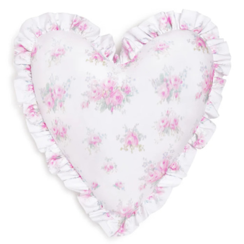 Ruffle Heart Pillow