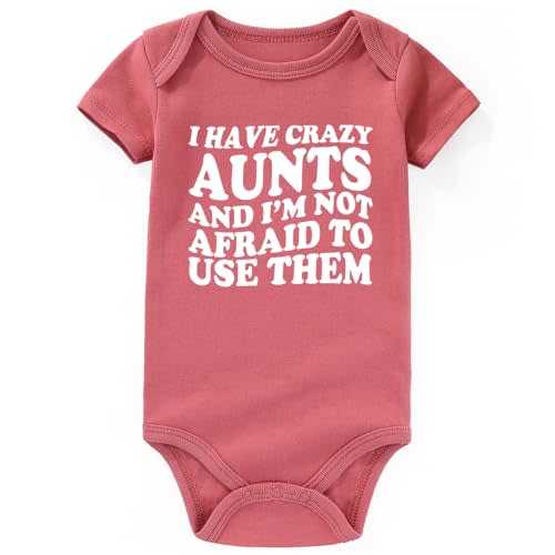 BESDEAR I Have Crazy Aunts Best Auntie baby clothes boy girl Aunties Bestie Baby Clothes Girl Baby Bodysuits Gifts