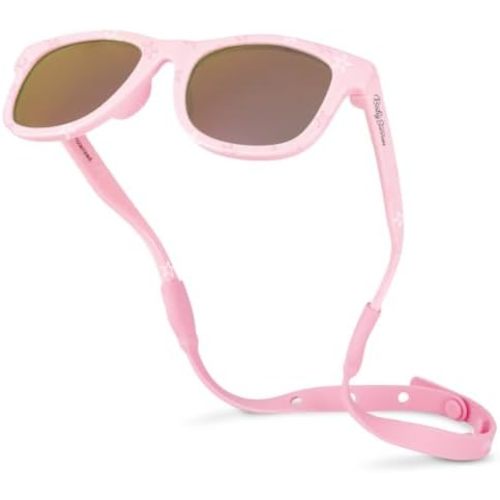 Polarized Baby Sunglasses With Strap - Unbreakable Flexible Infant Sunglasses For Toddlers Newborns 0-24 Months