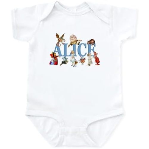 CafePress Alice & Friends in Wonderland Infant Bodysuit Cute Infant Bodysuit Baby Romper