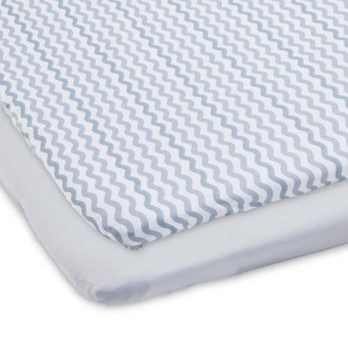 Parent's Choice Playard Sheets, Gray Chevron, 2 Count
