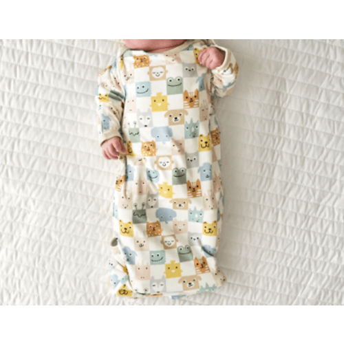 Check Mates Infant Gown - Little Sleepies- check mates