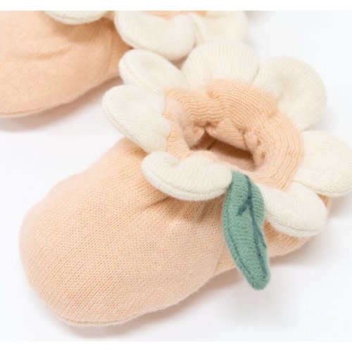 Peach Daisy Baby Booties - Meri Meri | Maisonette