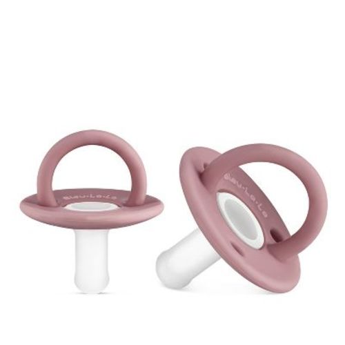 Lulababe Pacifer - Set Of Soft Hospital Grade Silicone Two Tone Pacifier For Newborns Infants And Babies (0-12 Months) - Sage + Khaki, Stage 1: 0-12m